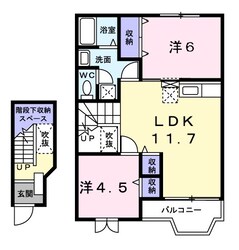 ウエストヒルズＣの物件間取画像